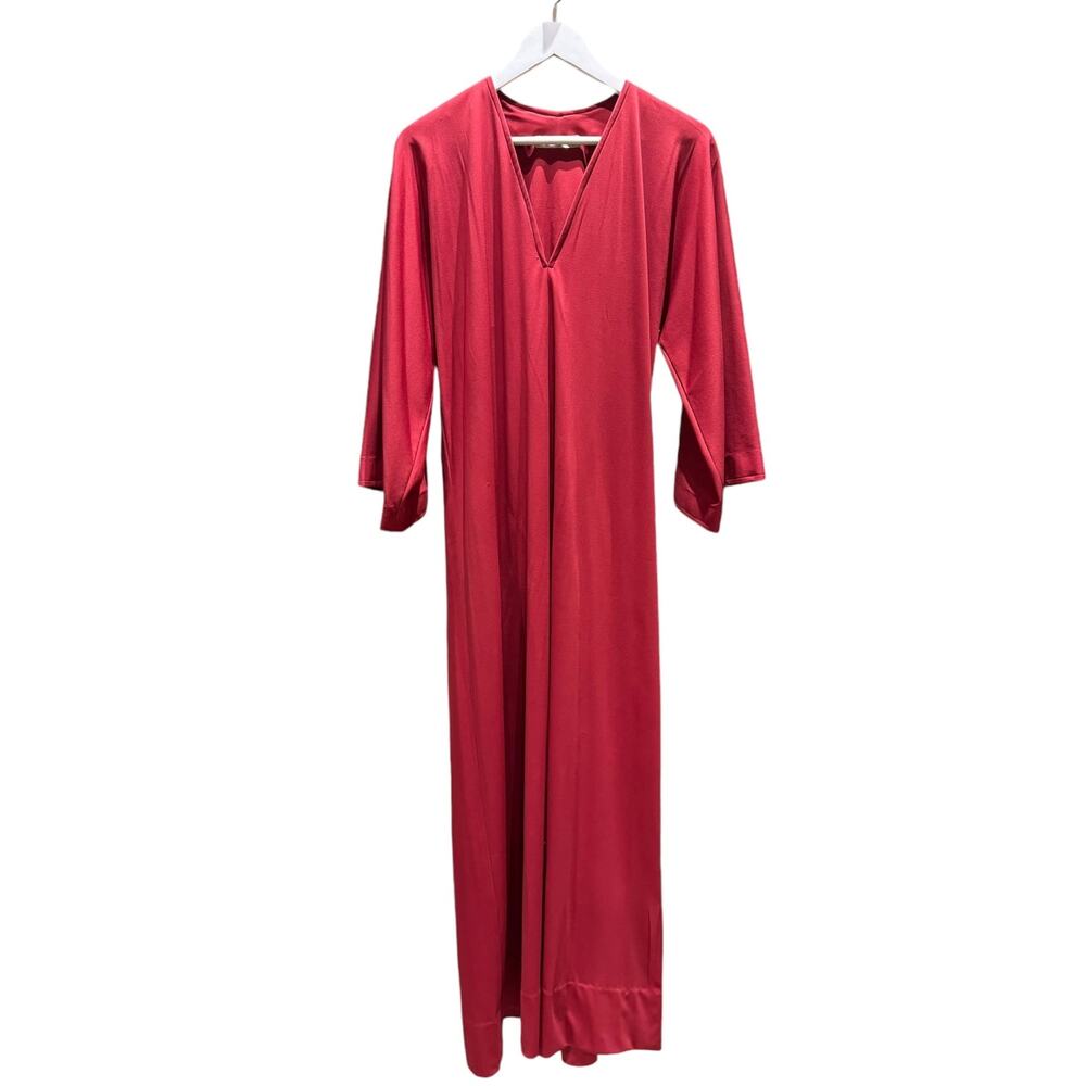 Red Halston 1970’s Signature Jersey Gown